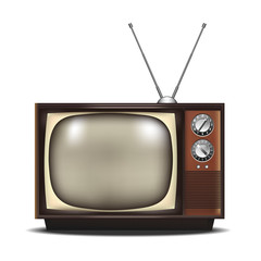 vintage retro tv. vector illustration