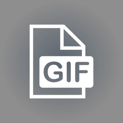 gif icon stock vector illustration flat design