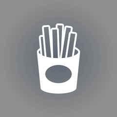 fries icon stock vector illustration flat design