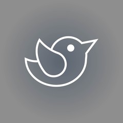 bird icon stock vector illustration flat design
