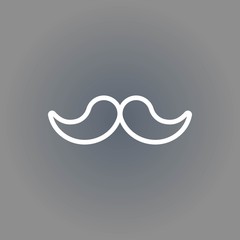 mustache icon stock vector illustration flat design