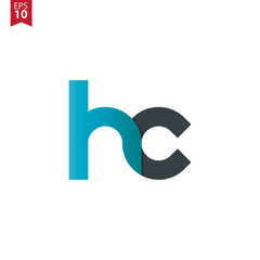 Initial Letter HC Rounded Lowercase Logo