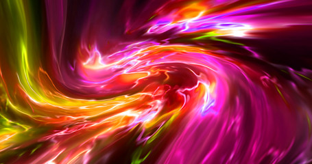 Сolorful abstract futuristic paints flow