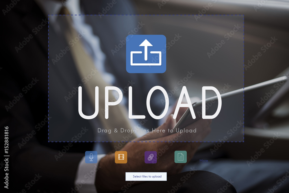 Poster upload is a file transfer to the internet.