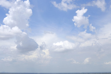 Fototapeta na wymiar blue sky with clouds summer