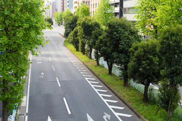 道路　交通　都市風景