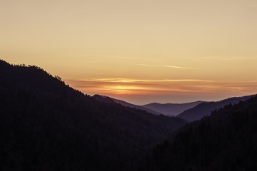 Obraz premium Smokies Sunset