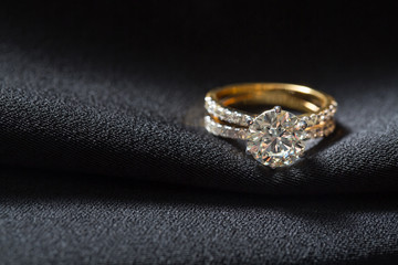 Ring with big diamond