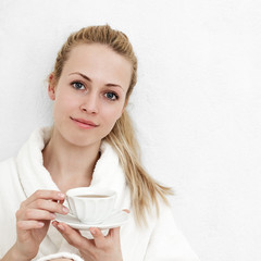 Woman with tea