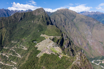 ワイナピチュからのマチュピチュの眺め
