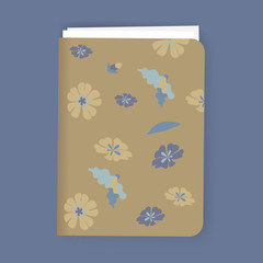 Flowers Notebook Graphic Illustration Vector