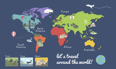 Grafische Darstellung der Lage der Weltkarte des Kontinents © Rawpixel.com