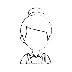 Woman worker cartoon icon vector illustration graphic design