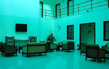 Interior of the hotel lobby