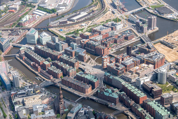 Hamburg Panorama fome above