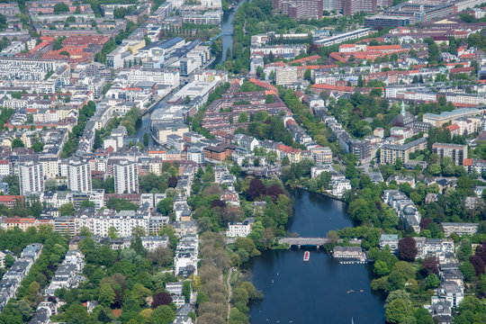 Hamburg Panorama fome above