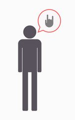 Isolated male pictogram with