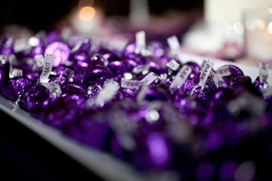 Candy kisses purple