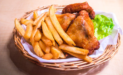 chicken & french fries