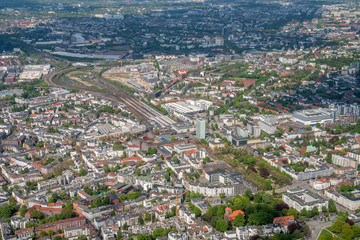 Hamburg Panorama fome above