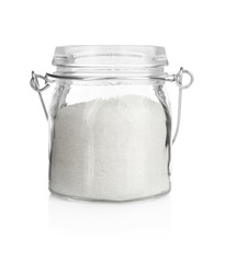 Sugar bowl on white background