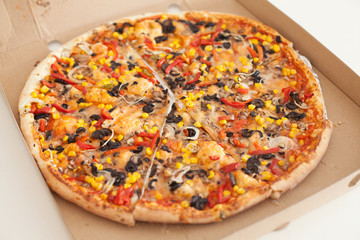 Vegetarian pizza fast food