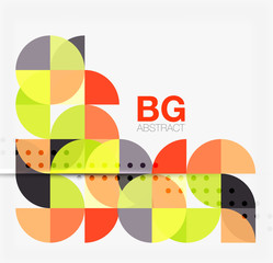 Vector circle abstract background