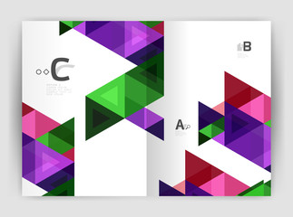 Print triangle modern print template