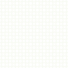 Seamless pattern in green color made of circles. Inspired of banknote, money design, currency, note, check or cheque, ticket, reward. Watermark security. Vector.