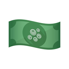 Isolated bank note with oocytes