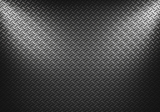Metal sheet texture with two directional spotlight