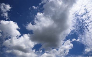 Obraz premium Blue sky with clouds