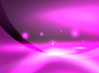 Glowing shiny wave background