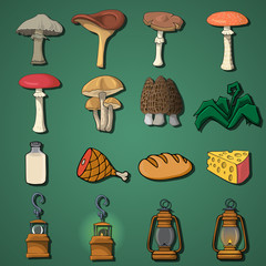 game items. flat illustration