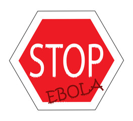stop ebola, road sign