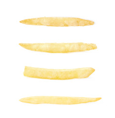 Single potato french fry chip