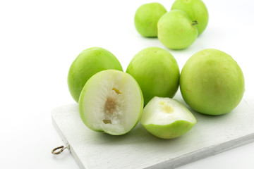 Monkey apple isolated on the white background.