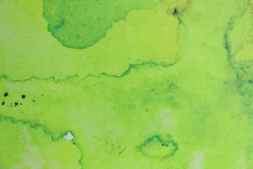 Abstract green watercolor background