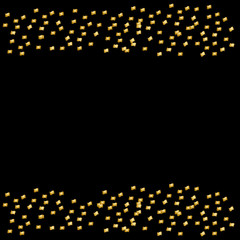Vector banners and cards gold sparkles on black background. Gold background text. Banners voucher, store, present, shopping, sale, logo, web, card, vip, exclusive, certificate, gift, luxury, privilege