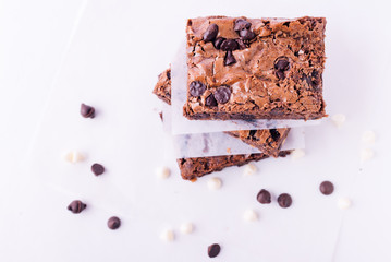 chocolate brownie dessert,edit tone color