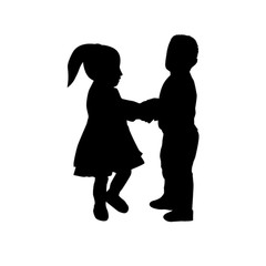 Children silhouette