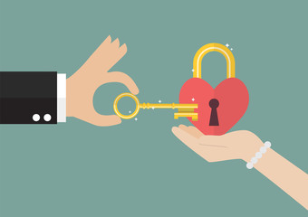 Man try to unlock woman's heart