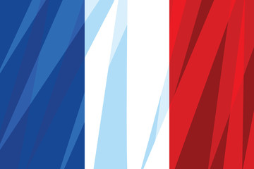 Obraz premium The national flag of France