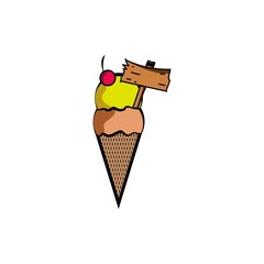 ice cream double tag icons