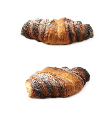 Sweet pastry bun isolated
