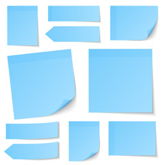 Collection Blue Stick Notes