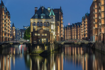 Fototapeta na wymiar Speicherstadt in Hamburg