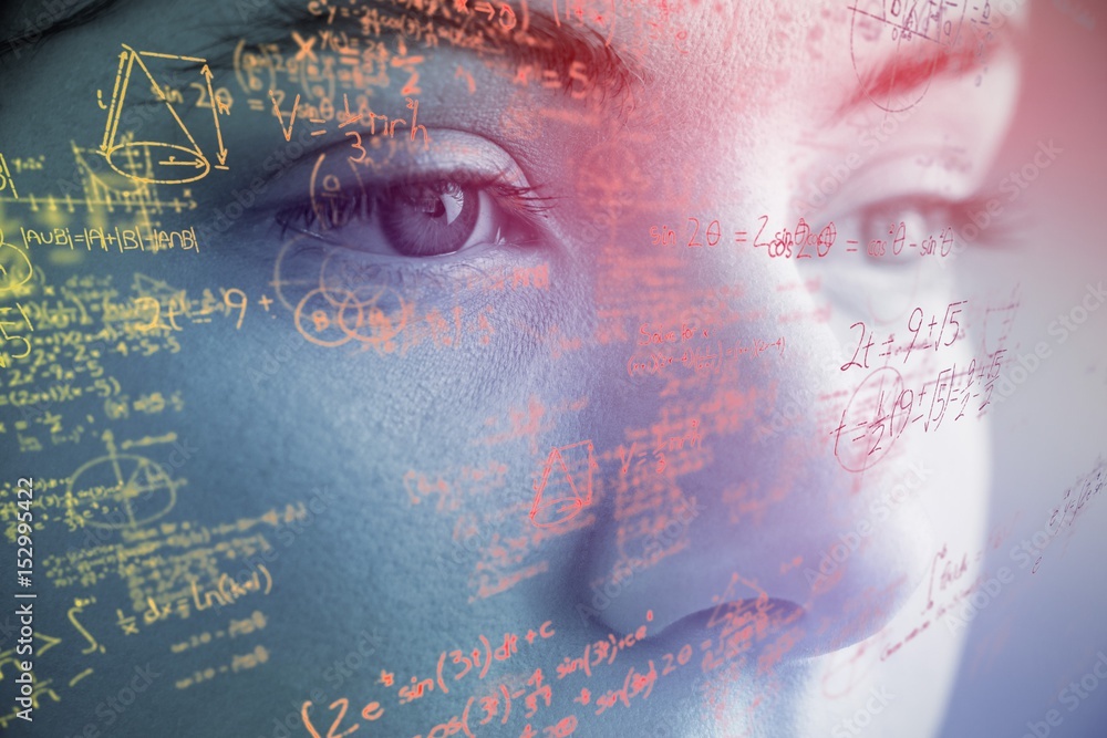 Poster composite image of mathematical complicated formulas