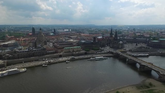 Luftbildaufnahmen Dresden City Skyline