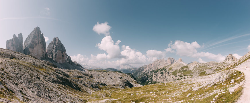 Die Drei Zinnen in den Dolomiten, Italien